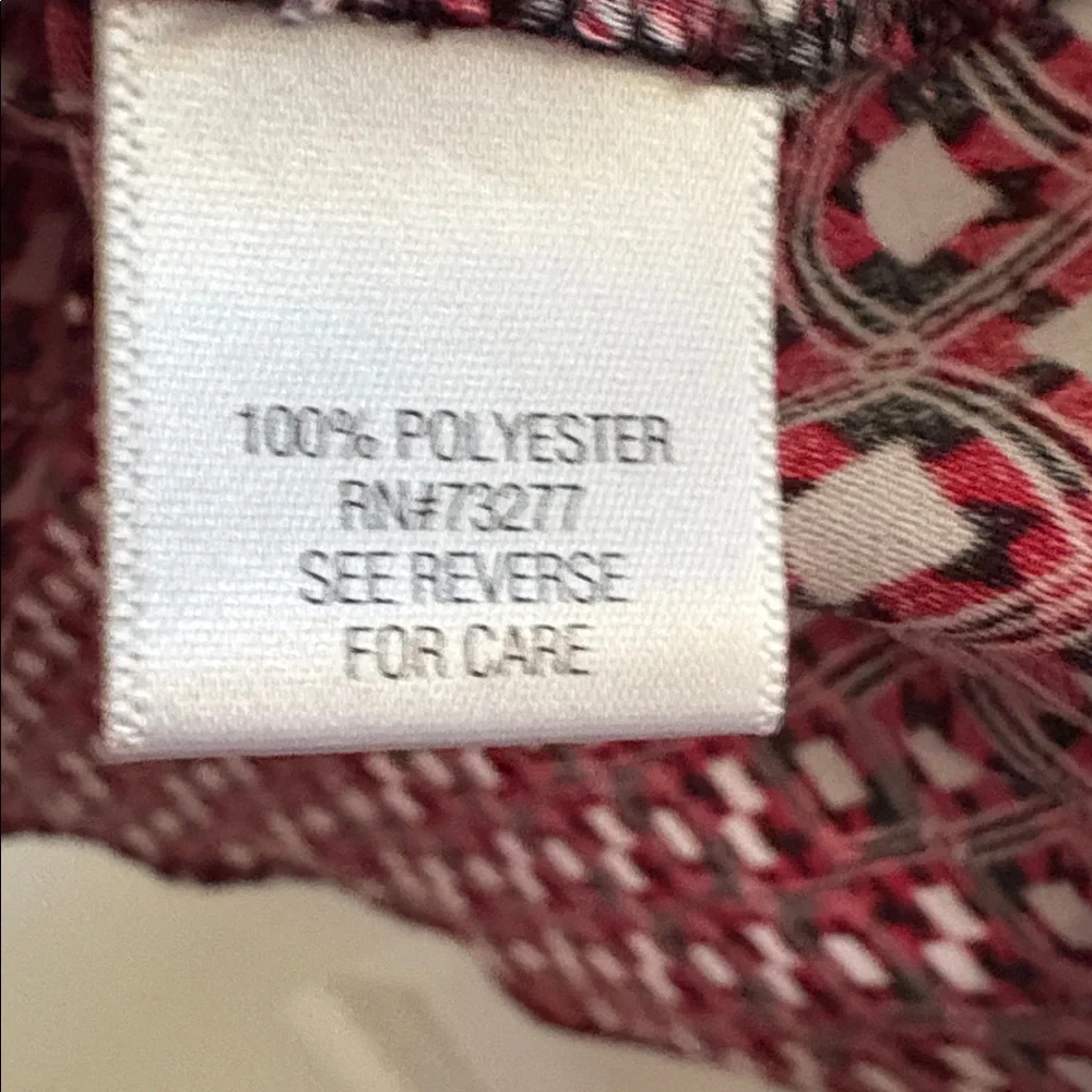 Dana Buchman red top L - Picture 5 of 6